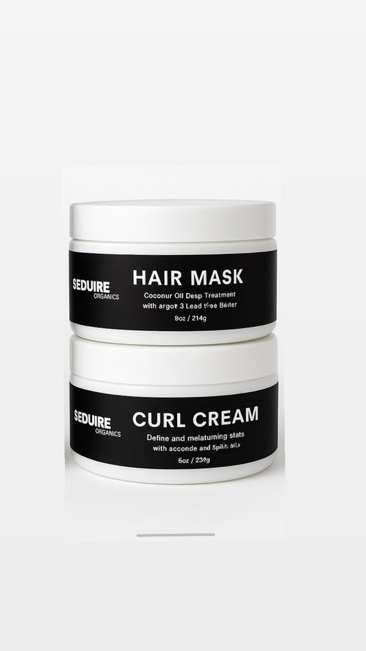 Rice Water & Mint HairMask & Curl cream set